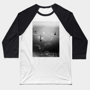 Ducks on a frozen lake Baseball T-Shirt
